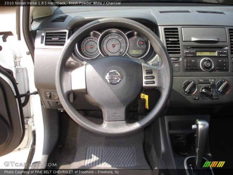 Fresh Powder White / Charcoal 2010 Nissan Versa 1.8 S Hatchback