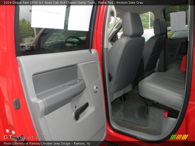 Flame Red / Medium Slate Gray 2009 Dodge Ram 3500 SLT Quad Cab 4x4 Chassis Dump Truck
