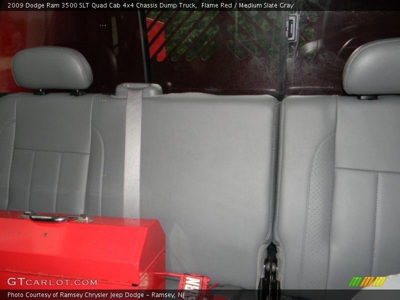 Flame Red / Medium Slate Gray 2009 Dodge Ram 3500 SLT Quad Cab 4x4 Chassis Dump Truck