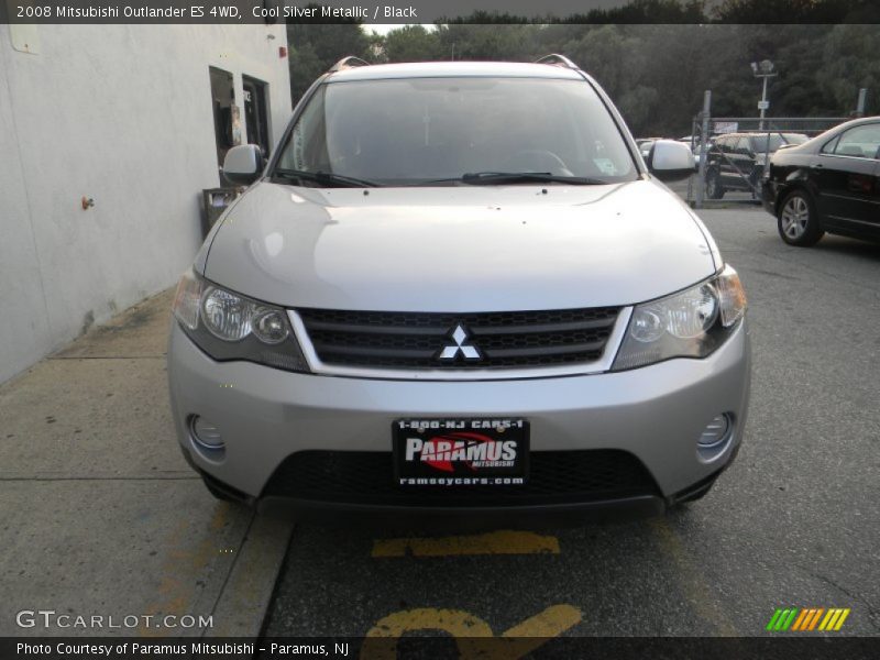 Cool Silver Metallic / Black 2008 Mitsubishi Outlander ES 4WD