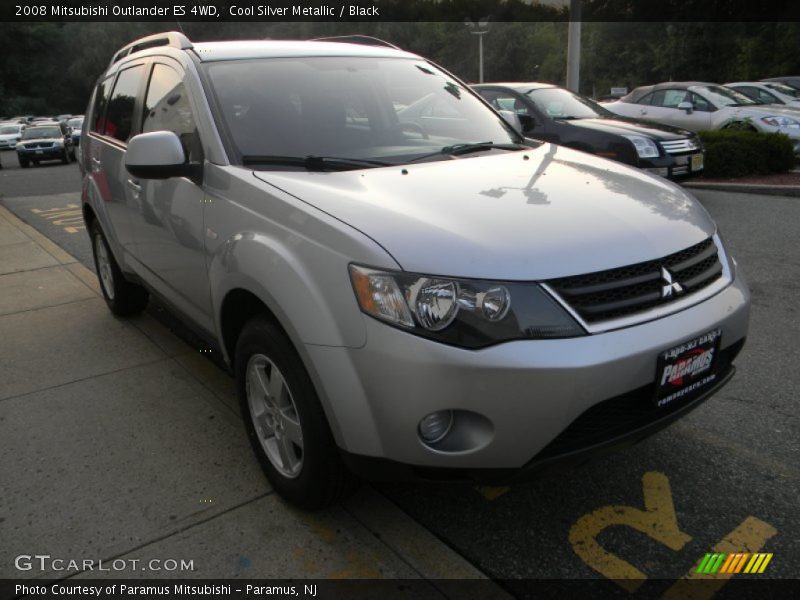 Cool Silver Metallic / Black 2008 Mitsubishi Outlander ES 4WD