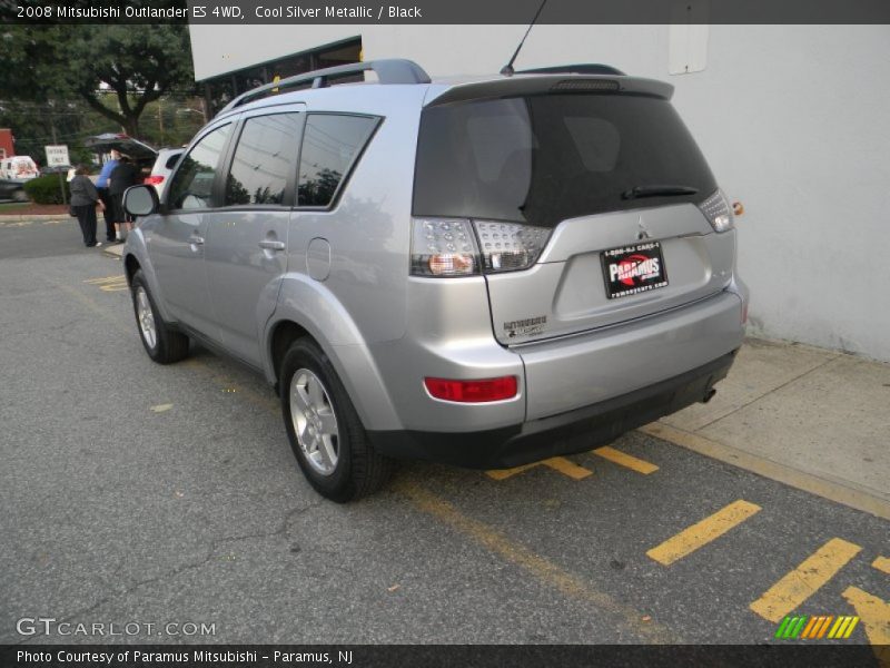 Cool Silver Metallic / Black 2008 Mitsubishi Outlander ES 4WD
