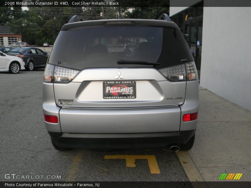 Cool Silver Metallic / Black 2008 Mitsubishi Outlander ES 4WD