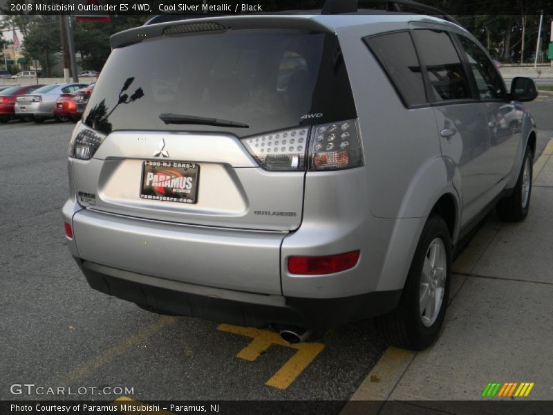Cool Silver Metallic / Black 2008 Mitsubishi Outlander ES 4WD