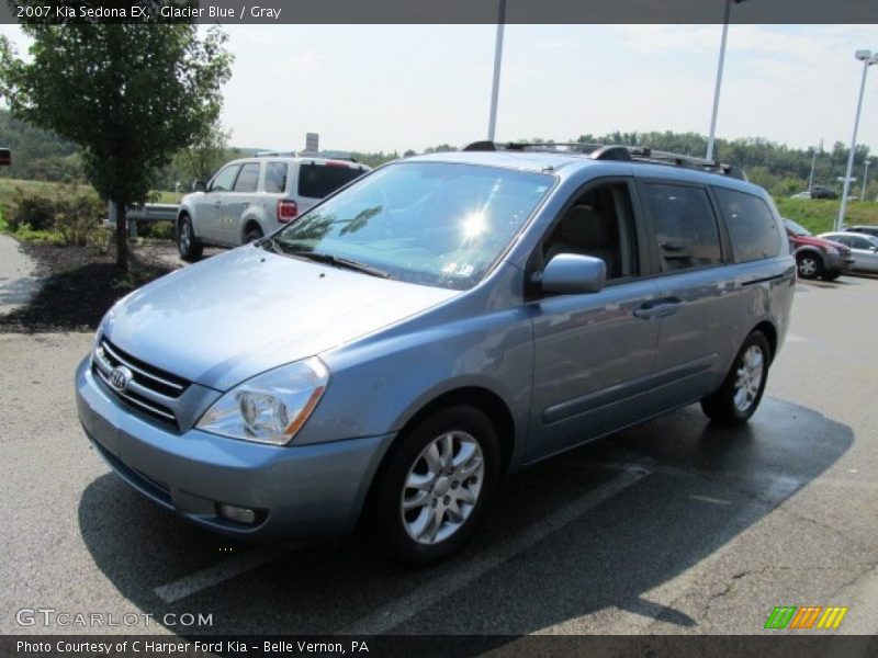 Glacier Blue / Gray 2007 Kia Sedona EX