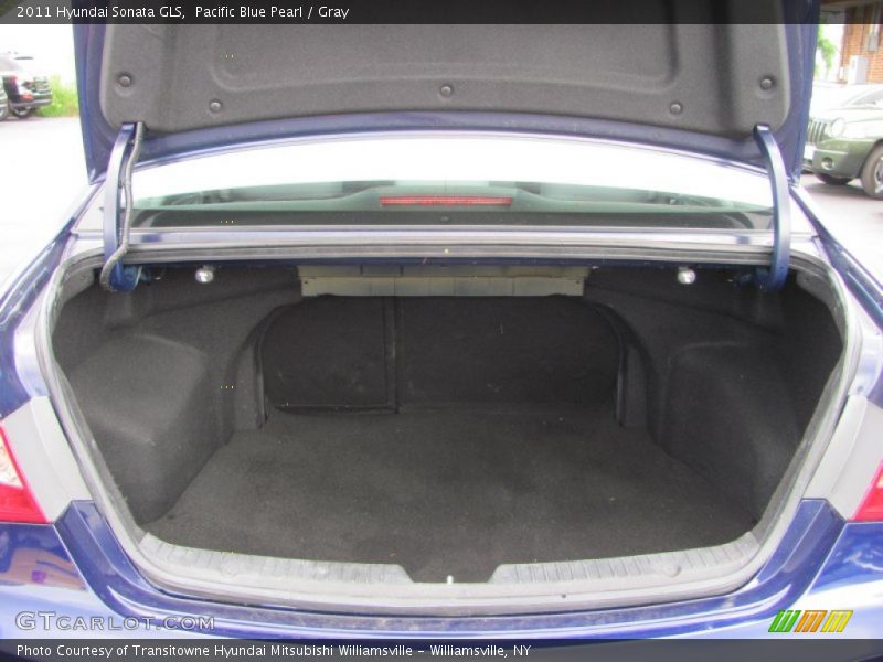 Pacific Blue Pearl / Gray 2011 Hyundai Sonata GLS