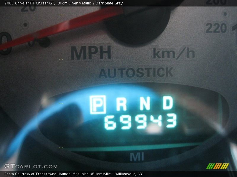 Bright Silver Metallic / Dark Slate Gray 2003 Chrysler PT Cruiser GT