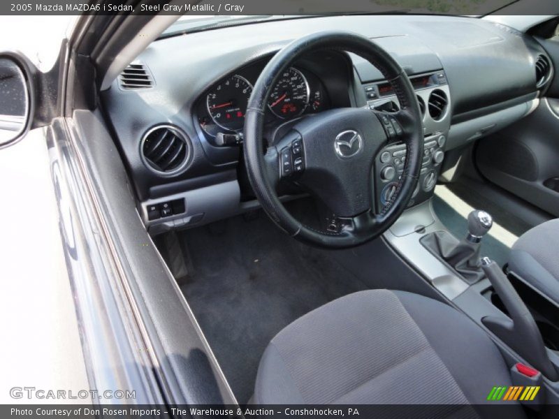 Steel Gray Metallic / Gray 2005 Mazda MAZDA6 i Sedan