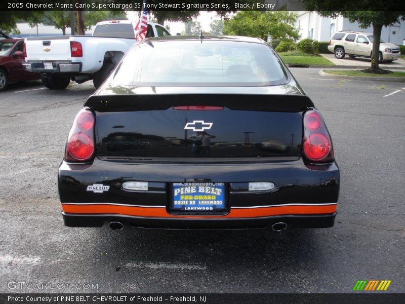 Black / Ebony 2005 Chevrolet Monte Carlo Supercharged SS Tony Stewart Signature Series