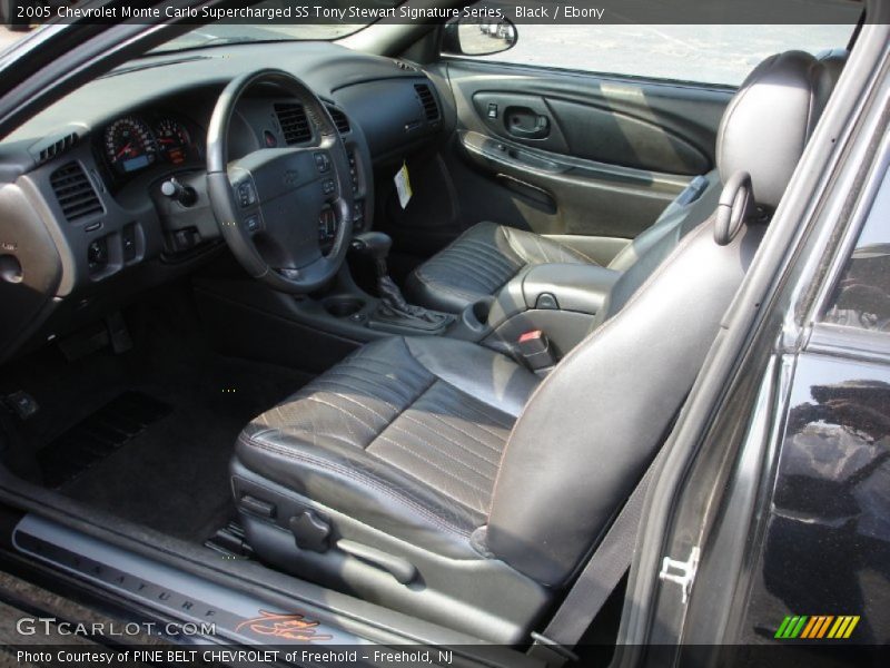  2005 Monte Carlo Supercharged SS Tony Stewart Signature Series Ebony Interior