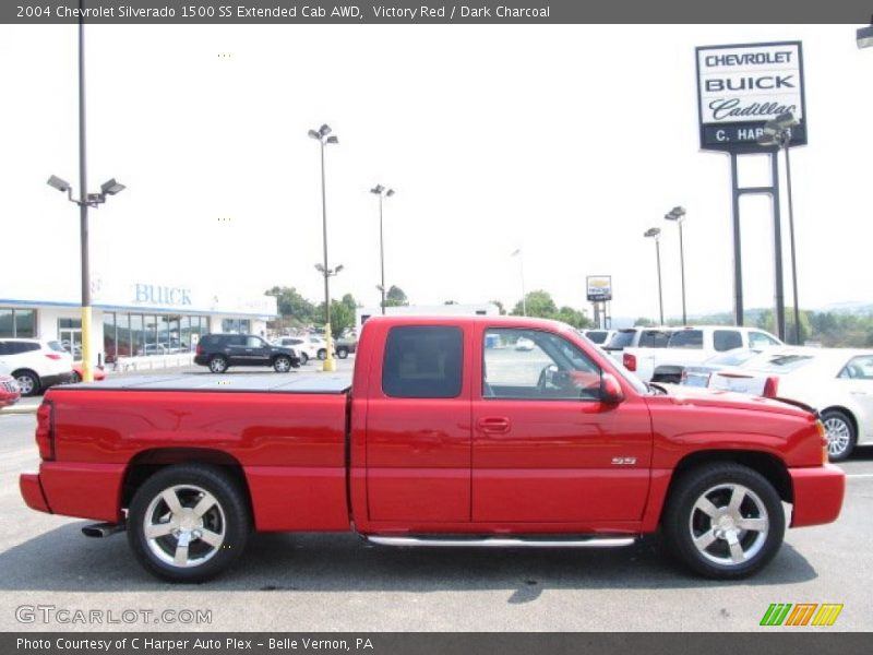 Victory Red / Dark Charcoal 2004 Chevrolet Silverado 1500 SS Extended Cab AWD