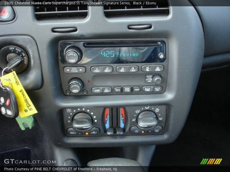 Audio System of 2005 Monte Carlo Supercharged SS Tony Stewart Signature Series