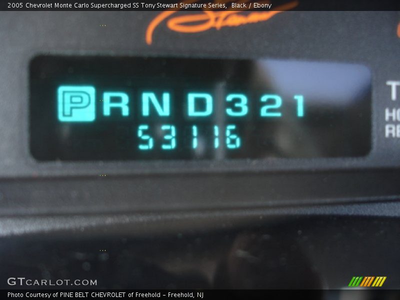 Black / Ebony 2005 Chevrolet Monte Carlo Supercharged SS Tony Stewart Signature Series