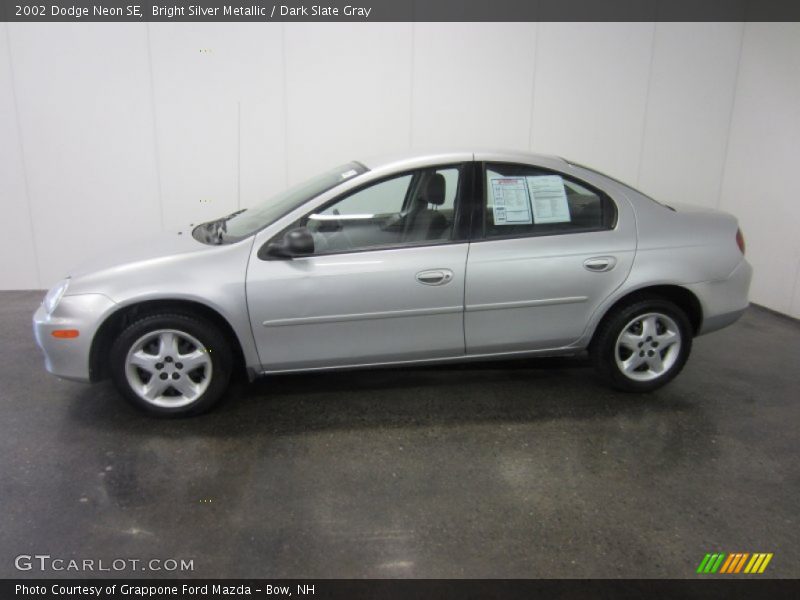 Bright Silver Metallic / Dark Slate Gray 2002 Dodge Neon SE