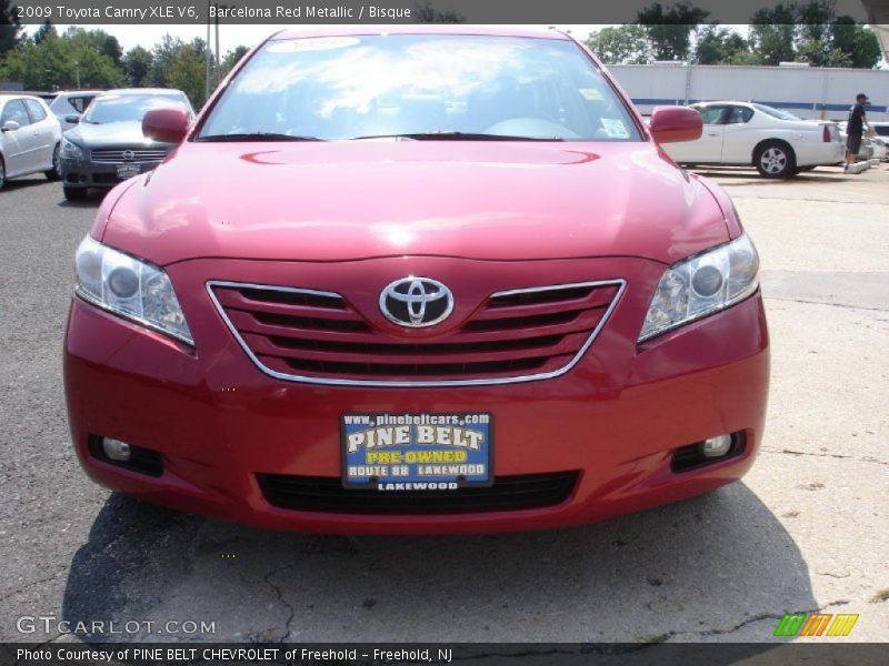 Barcelona Red Metallic / Bisque 2009 Toyota Camry XLE V6