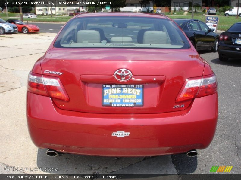 Barcelona Red Metallic / Bisque 2009 Toyota Camry XLE V6
