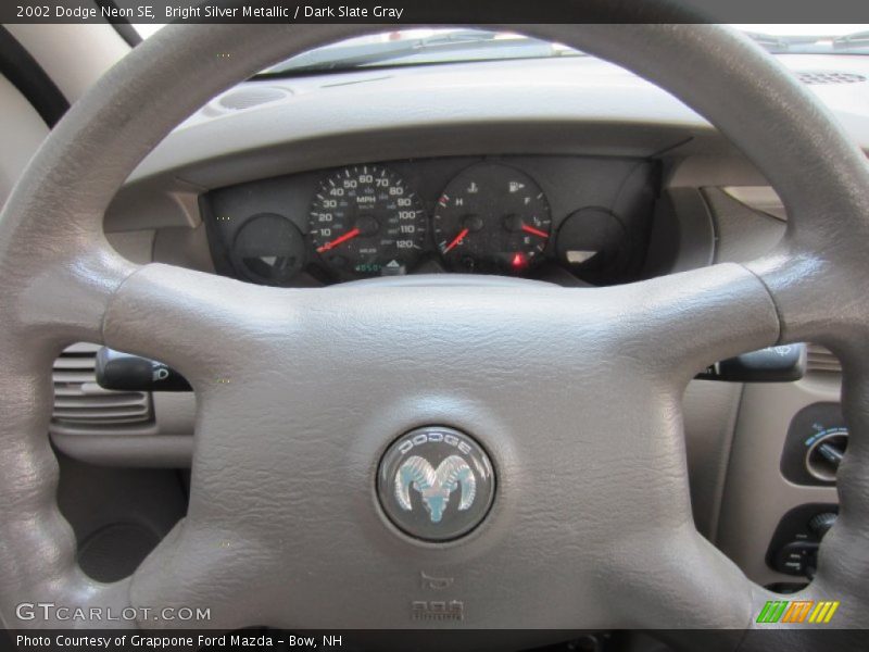 Bright Silver Metallic / Dark Slate Gray 2002 Dodge Neon SE