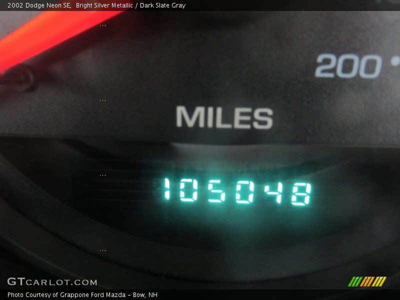 Bright Silver Metallic / Dark Slate Gray 2002 Dodge Neon SE