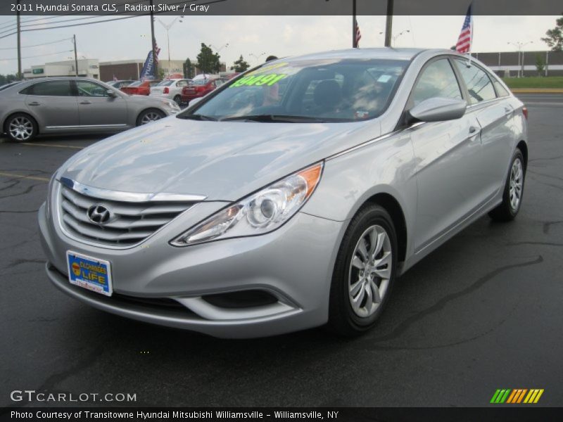 Radiant Silver / Gray 2011 Hyundai Sonata GLS