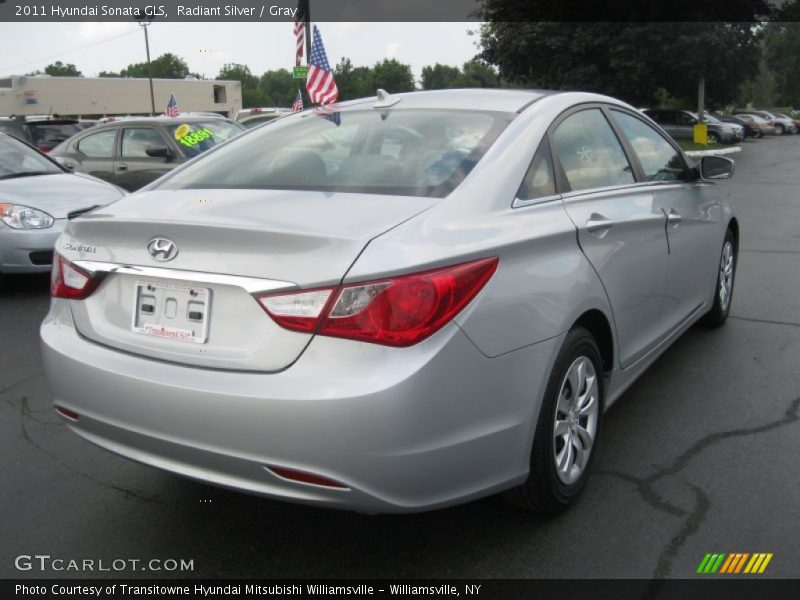 Radiant Silver / Gray 2011 Hyundai Sonata GLS