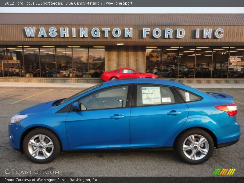 Blue Candy Metallic / Two-Tone Sport 2012 Ford Focus SE Sport Sedan