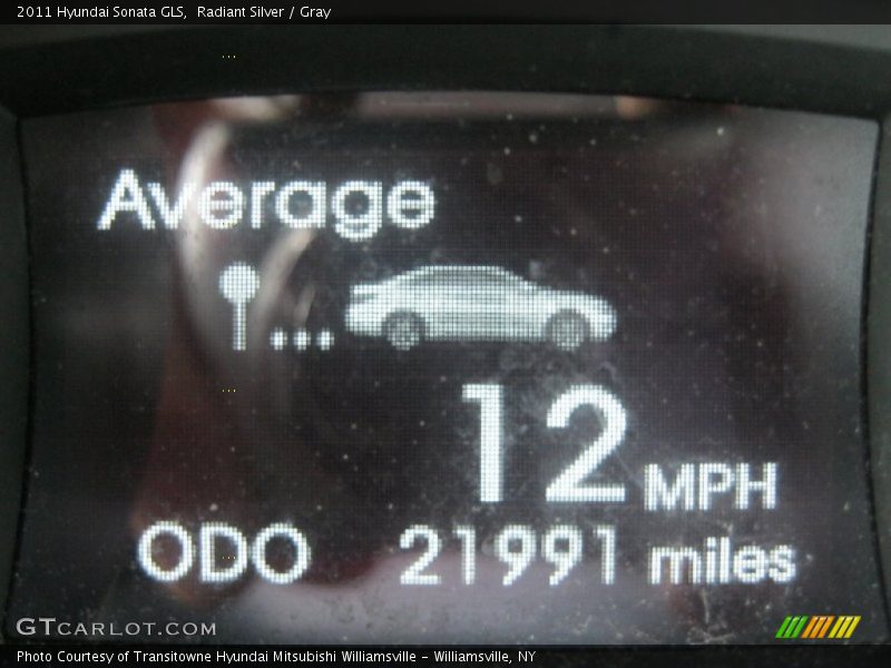 Radiant Silver / Gray 2011 Hyundai Sonata GLS