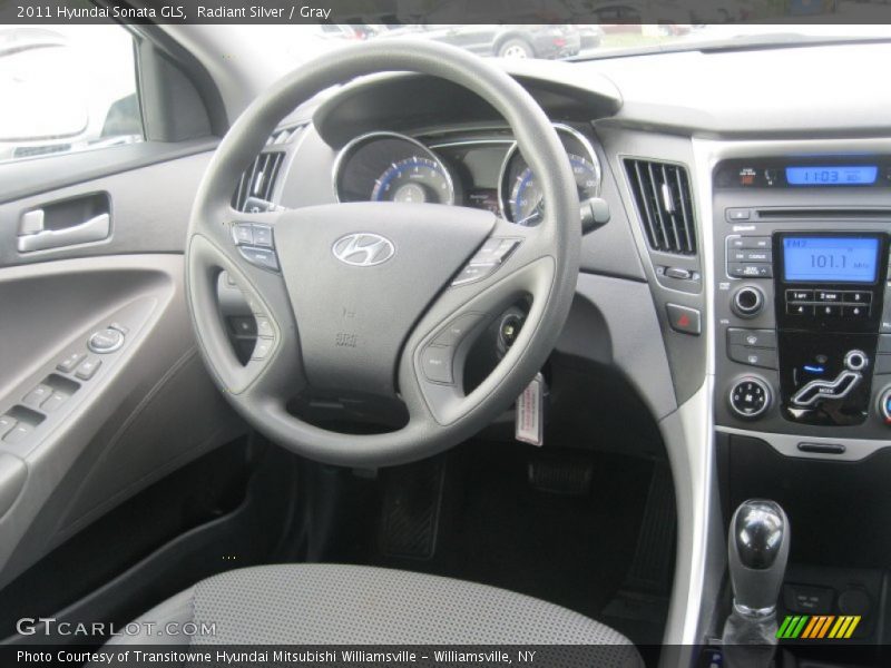 Radiant Silver / Gray 2011 Hyundai Sonata GLS