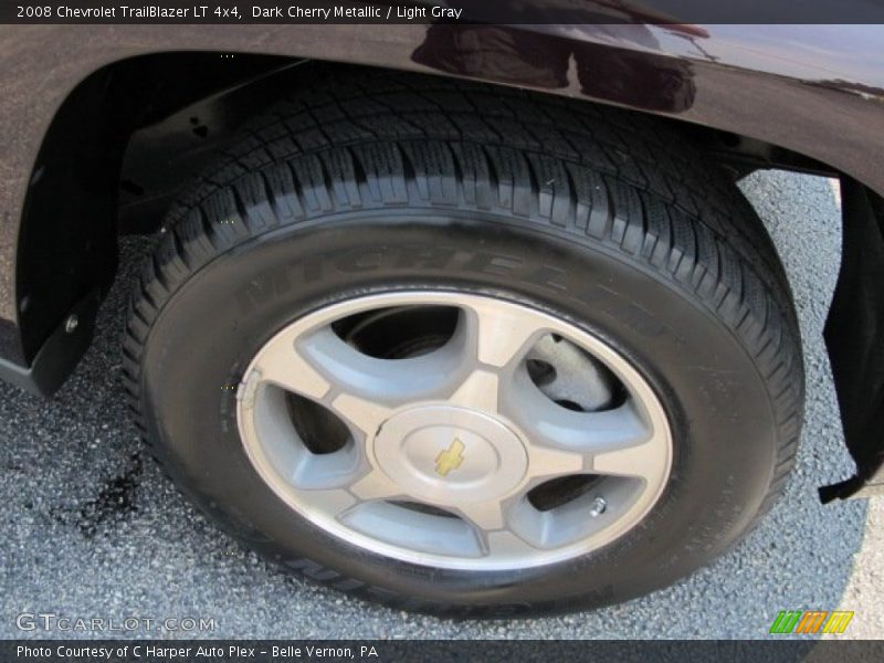 Dark Cherry Metallic / Light Gray 2008 Chevrolet TrailBlazer LT 4x4