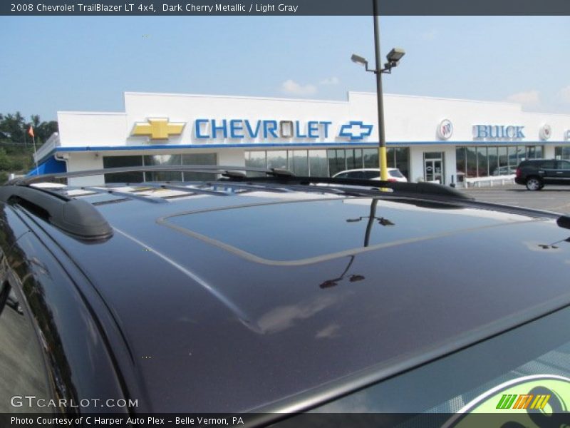 Dark Cherry Metallic / Light Gray 2008 Chevrolet TrailBlazer LT 4x4
