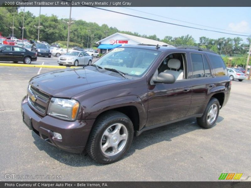 Dark Cherry Metallic / Light Gray 2008 Chevrolet TrailBlazer LT 4x4