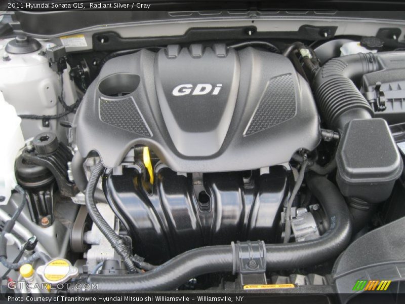 Radiant Silver / Gray 2011 Hyundai Sonata GLS