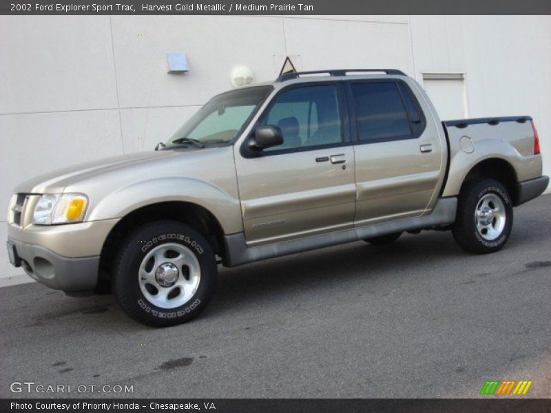 Harvest Gold Metallic / Medium Prairie Tan 2002 Ford Explorer Sport Trac