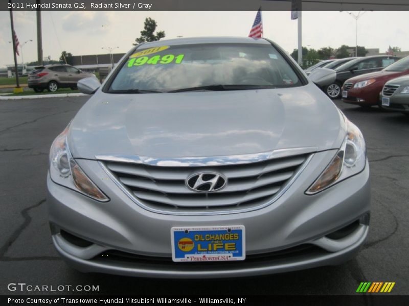 Radiant Silver / Gray 2011 Hyundai Sonata GLS