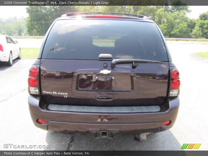 Dark Cherry Metallic / Light Gray 2008 Chevrolet TrailBlazer LT 4x4