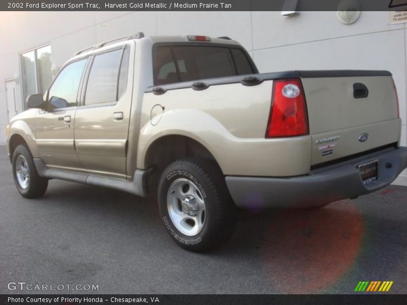 Harvest Gold Metallic / Medium Prairie Tan 2002 Ford Explorer Sport Trac