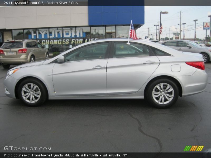 Radiant Silver / Gray 2011 Hyundai Sonata GLS