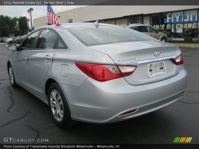 Radiant Silver / Gray 2011 Hyundai Sonata GLS