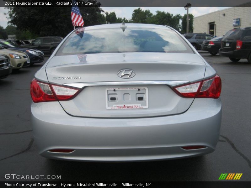 Radiant Silver / Gray 2011 Hyundai Sonata GLS