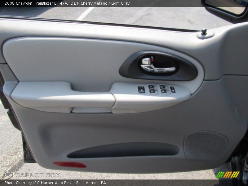 Dark Cherry Metallic / Light Gray 2008 Chevrolet TrailBlazer LT 4x4