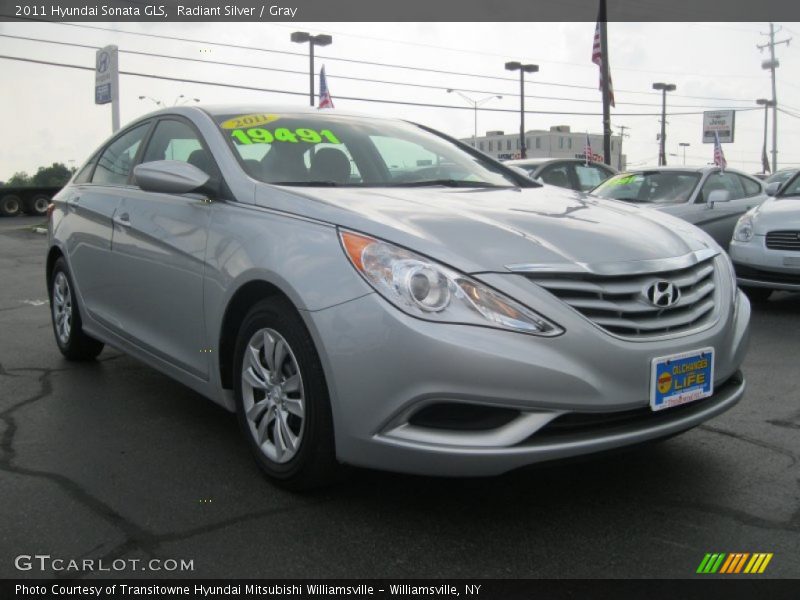 Radiant Silver / Gray 2011 Hyundai Sonata GLS