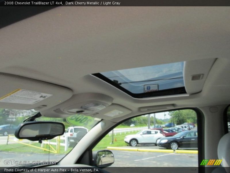 Dark Cherry Metallic / Light Gray 2008 Chevrolet TrailBlazer LT 4x4