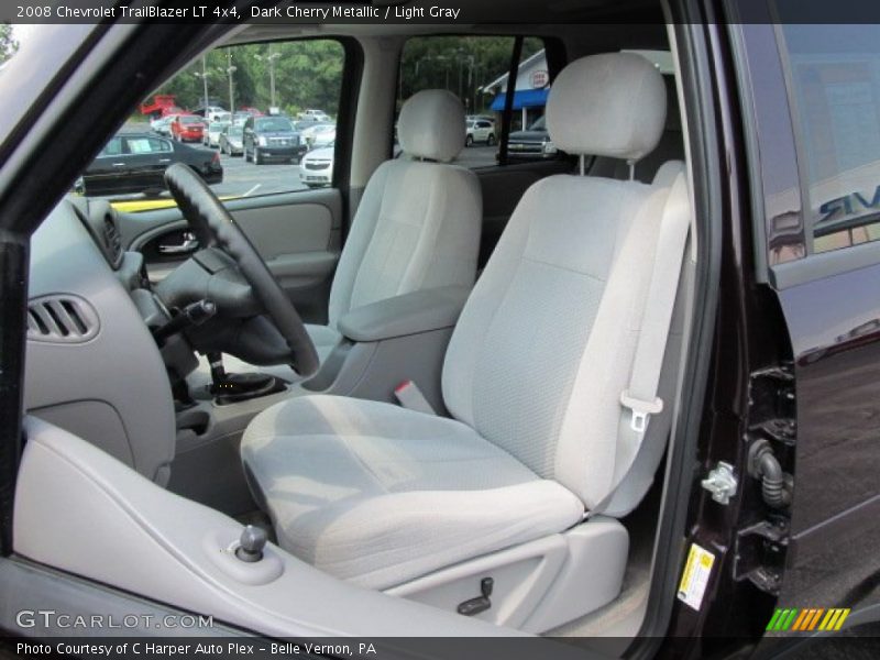 Dark Cherry Metallic / Light Gray 2008 Chevrolet TrailBlazer LT 4x4