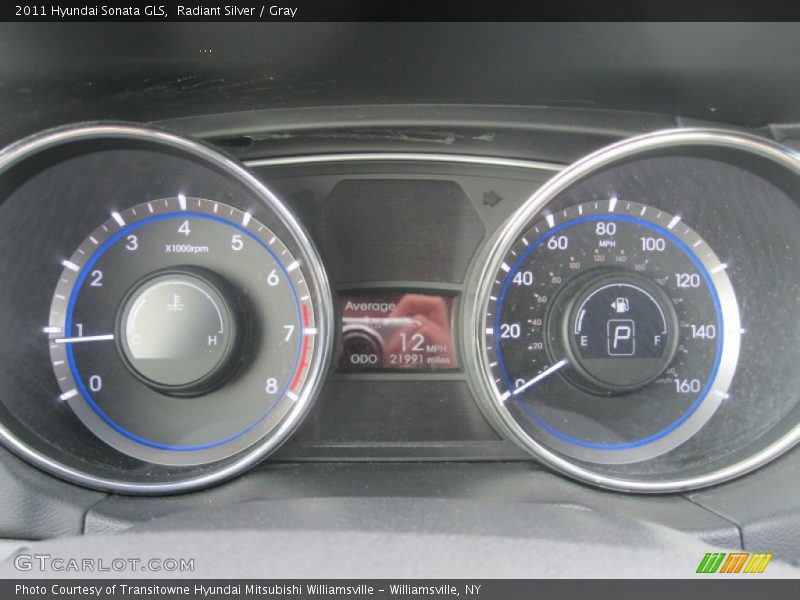 Radiant Silver / Gray 2011 Hyundai Sonata GLS