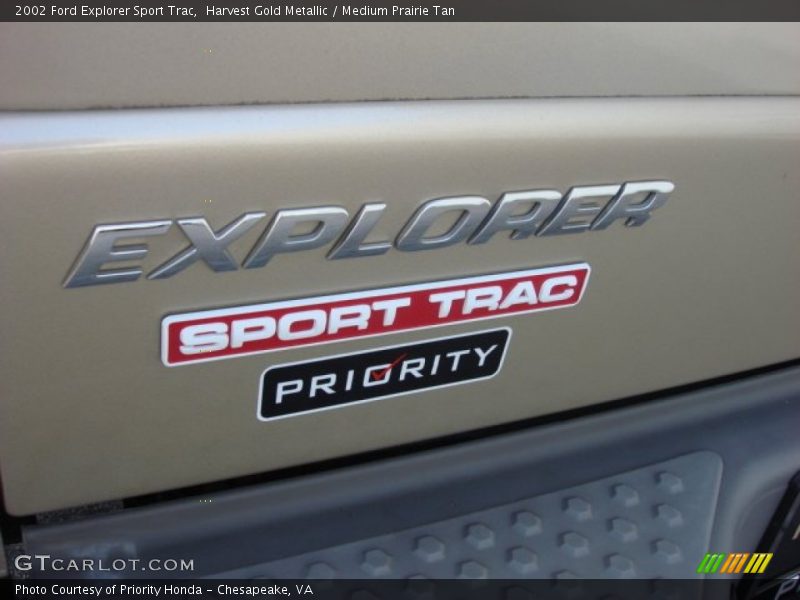 Harvest Gold Metallic / Medium Prairie Tan 2002 Ford Explorer Sport Trac