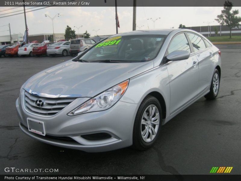 Radiant Silver / Gray 2011 Hyundai Sonata GLS