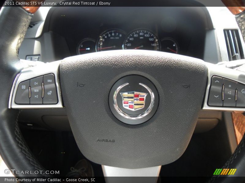 Crystal Red Tintcoat / Ebony 2011 Cadillac STS V6 Luxury