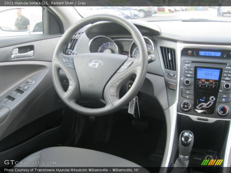 Radiant Silver / Gray 2011 Hyundai Sonata GLS