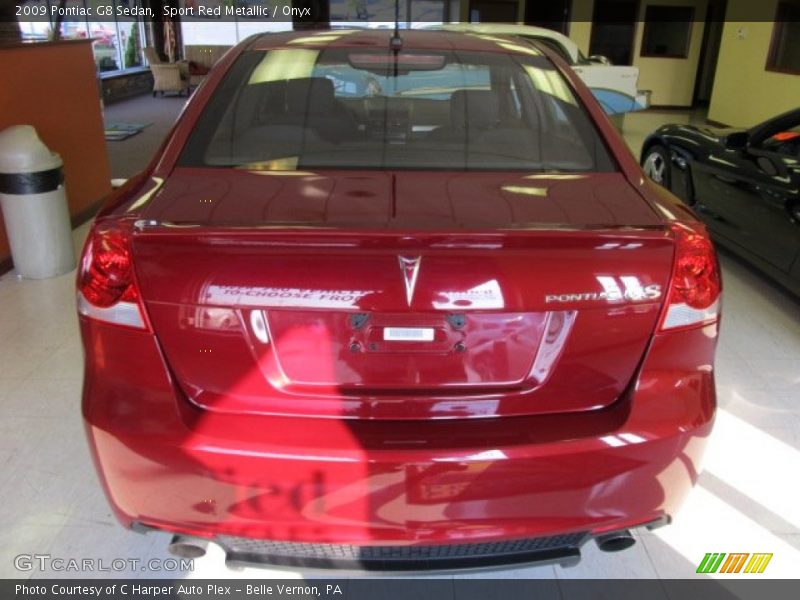 Sport Red Metallic / Onyx 2009 Pontiac G8 Sedan