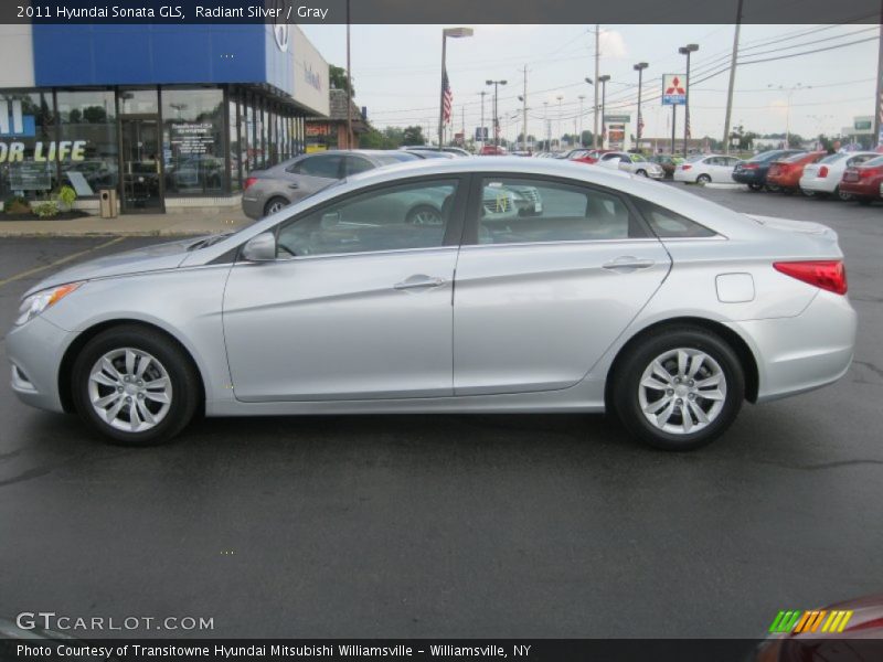 Radiant Silver / Gray 2011 Hyundai Sonata GLS