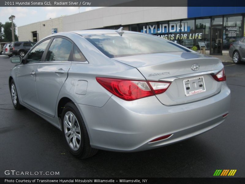 Radiant Silver / Gray 2011 Hyundai Sonata GLS